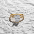 2.00 CT Emerald Cut Lab Grown Diamond Ring, Wedding Ring for Women Anniversary Gift