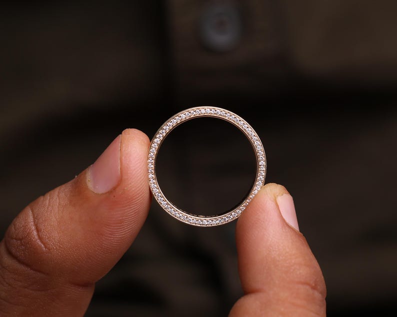 14K Gold Round Lab Grown Diamond Men's Wedding Band, Perfect Ring for Him