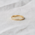 14K Gold Round Cut Lab Grown Diamond Men's Wedding Band Ring