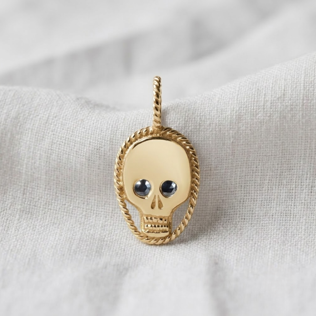 925 Sterling Silver Skull Pendant Necklace for Women