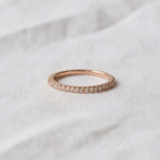 Lab Grown Diamond Wedding Band Full Eternity Matching Band