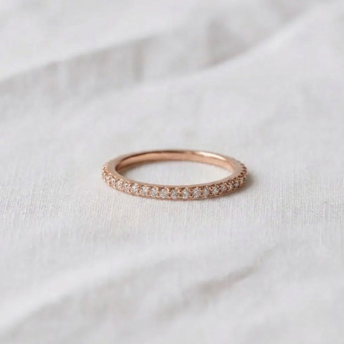 Lab Grown Diamond Wedding Band Full Eternity Matching Band