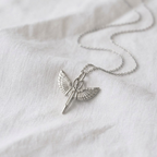 14K Solid Gold Diamond St. Michael Necklace