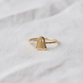 14K Gold Ghost Halloween Ring