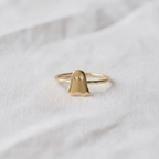 14K Gold Ghost Halloween Ring