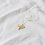 14K Solid Gold Diamond St. Michael Necklace