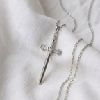 Verity Sword Cross Pendant Necklace