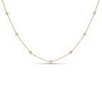 Lab Grown Diamond Clover Station Necklace