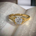 2 Carat F/VS1 Round Brilliant Cut Lab Grown Diamond Solitaire Engagement Ring in 14K Gold