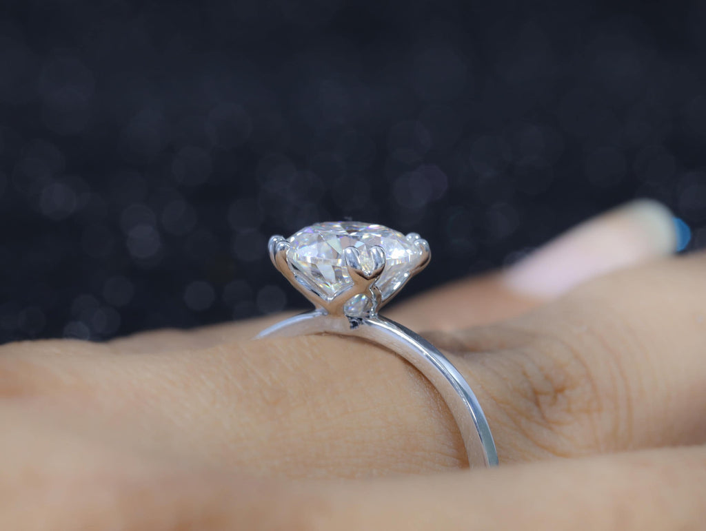 2 Carat IGI CERTIFIED 14K Gold Round Brilliant Excellent Cut Lab Diamond Solitaire Engagement Ring