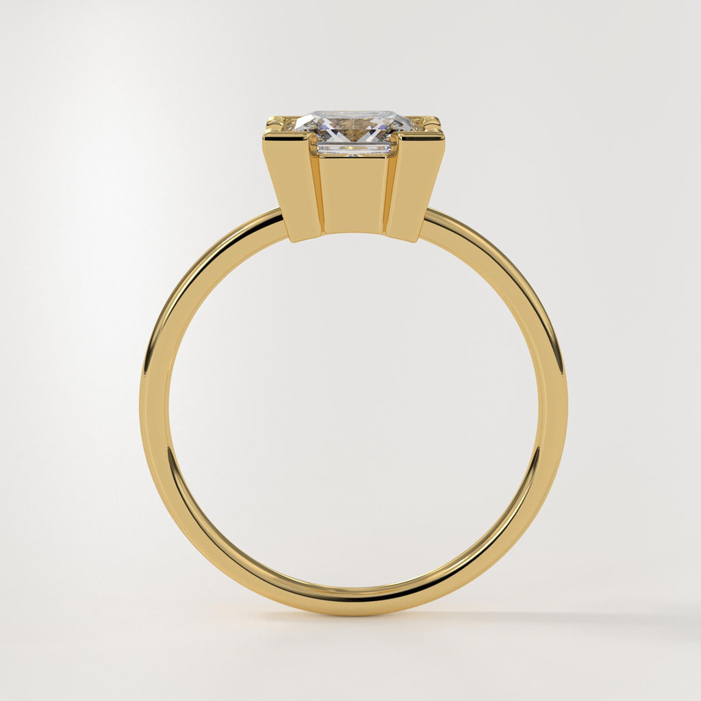 Princess Lab Grown Diamond Ring | Engagement Ring | 14K Gold | IGI Certified Diamond