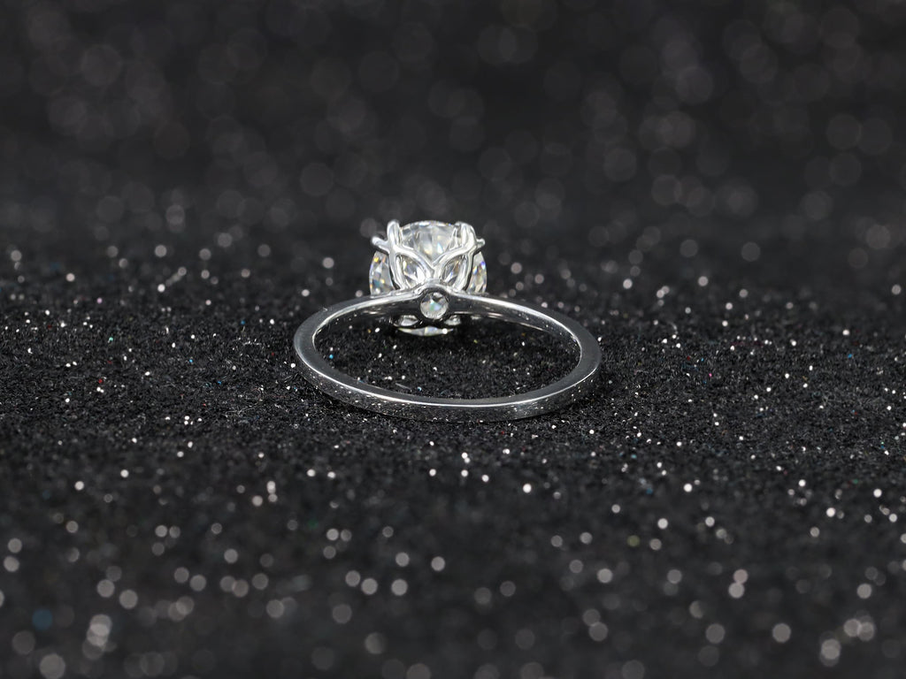 2 Carat IGI CERTIFIED 14K Gold Round Brilliant Excellent Cut Lab Diamond Solitaire Engagement Ring