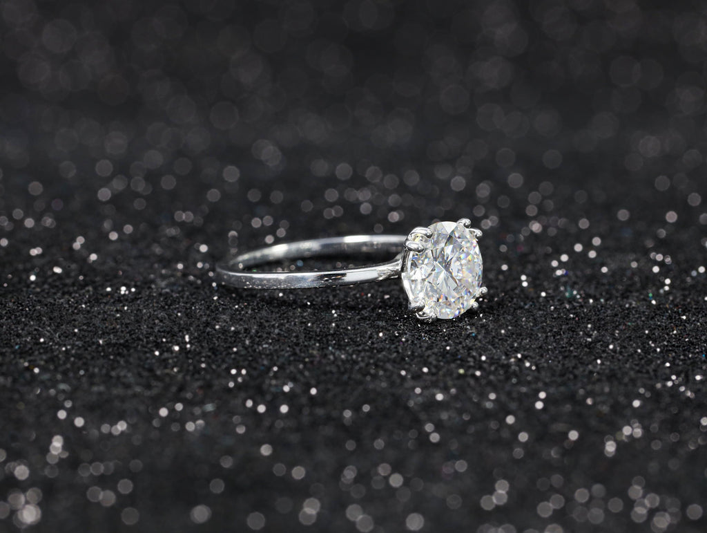 2 Carat IGI CERTIFIED 14K Gold Round Brilliant Excellent Cut Lab Diamond Solitaire Engagement Ring
