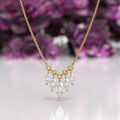 Marquise Cut Lab Grown Diamond Necklaces for Women  With Solid 14K Gold