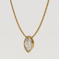 14K Solid Gold Marquise Cut Solitaire Lab Grown Diamond