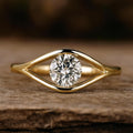 Round Lab Created Diamond Engagement Ring | 1.0 CT Round Lab Grown Diamond Ring