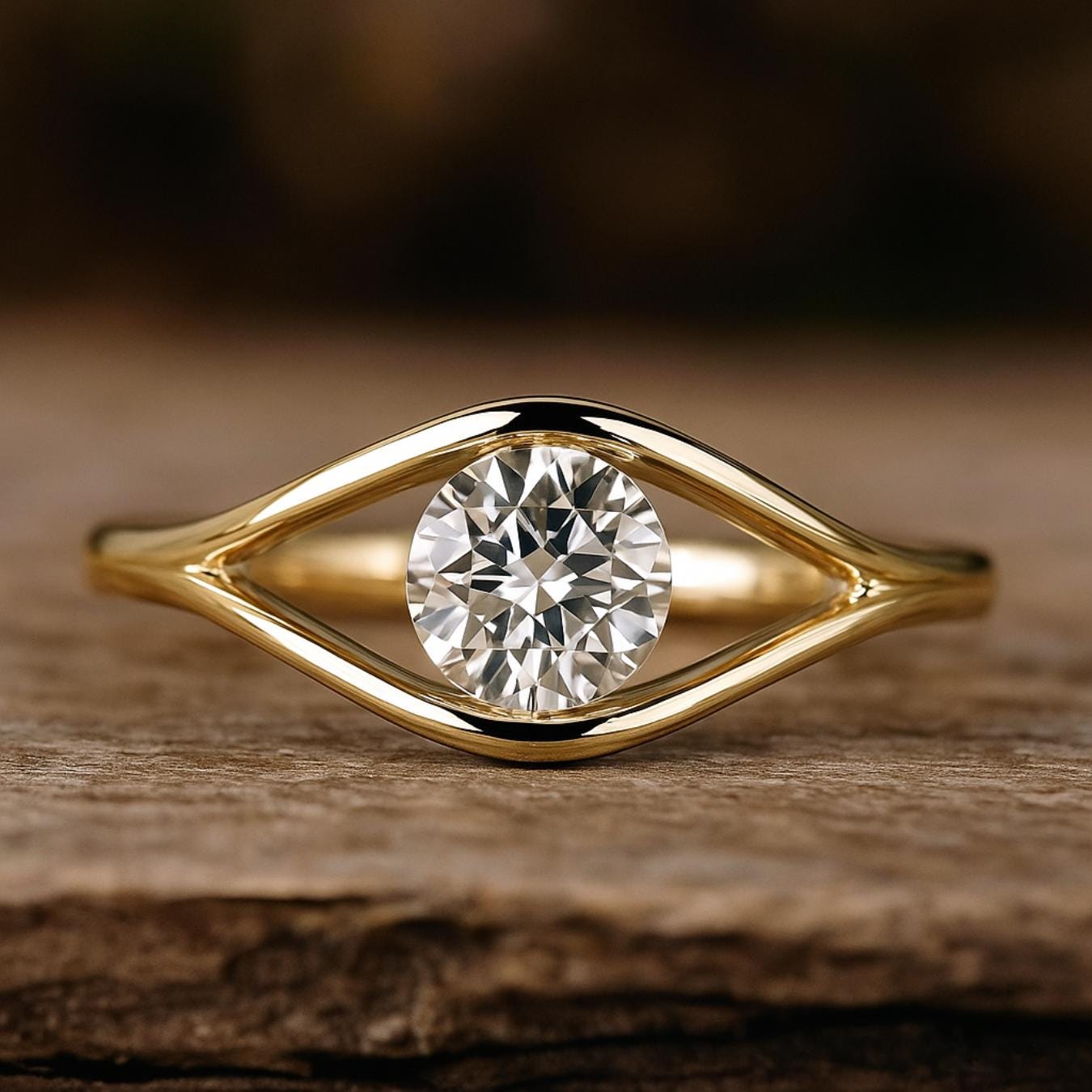 Round Lab Created Diamond Engagement Ring | 1.0 CT Round Lab Grown Diamond Ring