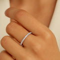 14K Gold Lab Grown Diamond Eternity Wedding Band