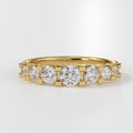 1.22 ctw Diamond Wedding Ring Shared Prong Engagement Ring / Anniversary Band