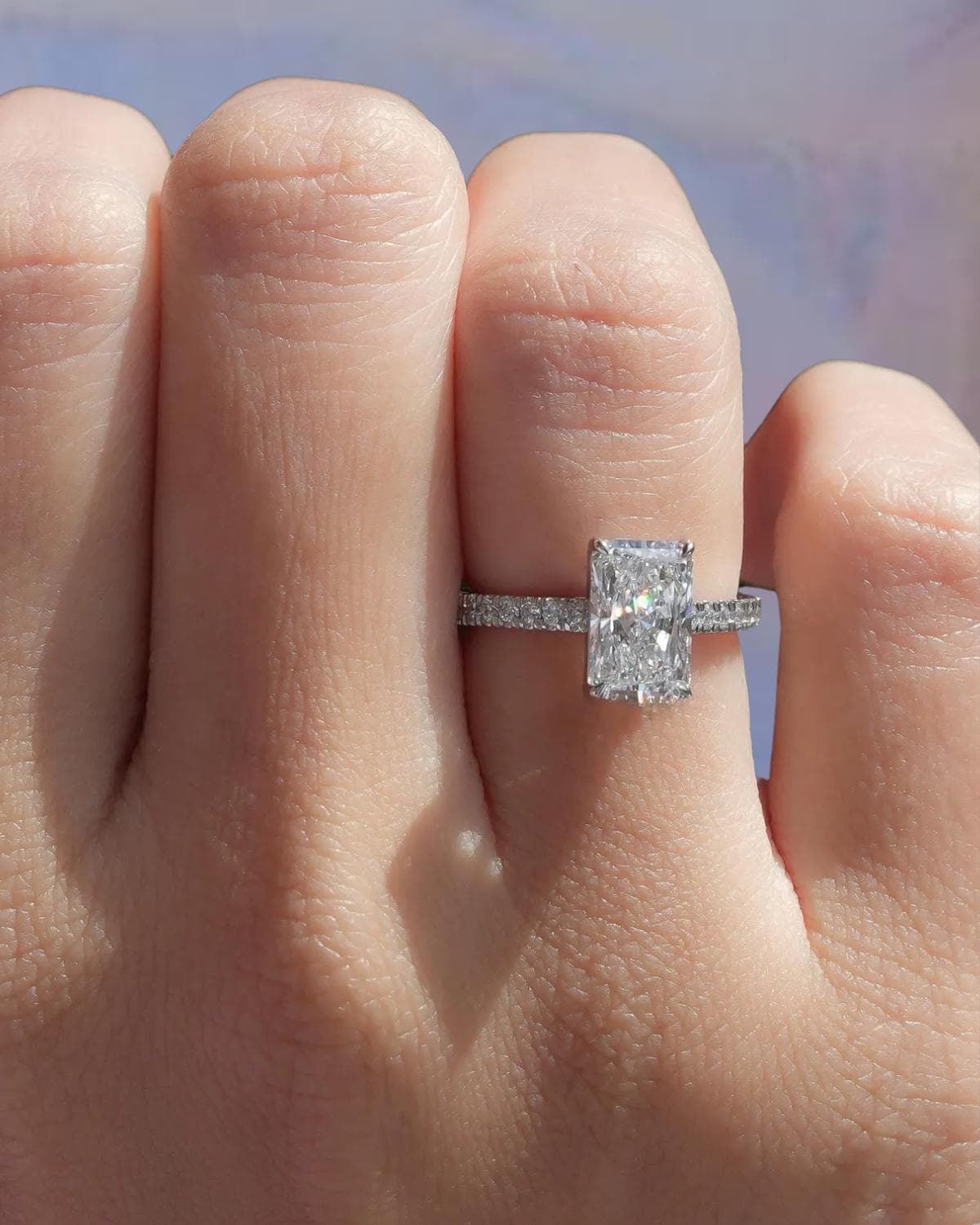 2.00 CT Emerald Cut Lab Grown Diamond Ring, Wedding Ring for Women Anniversary Gift
