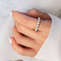 1 Carat Eternity Round Brilliant Lab Grown Diamond Band / U Shape Diamond Eternity Band
