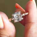 Vintage 2 Carat Lab Grown Diamond Engagement Ring 14K Solid Gold IGI Certified Diamond Ring