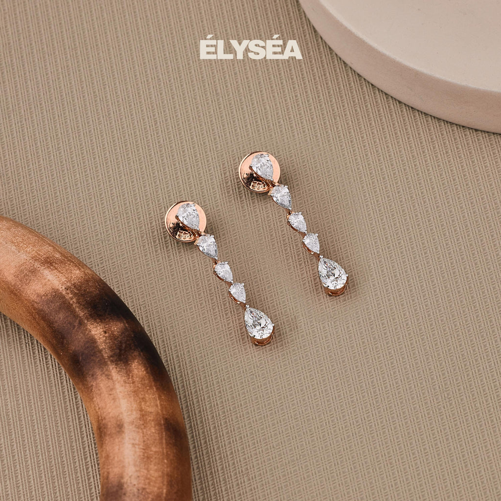 12.79 Ct Diamond Tennis Necklace, 16 inch Lab Grown Pear Cut Tennis Necklace, 14K Gold Beautiful White Diamonds, Wedding Luxury necklace Set