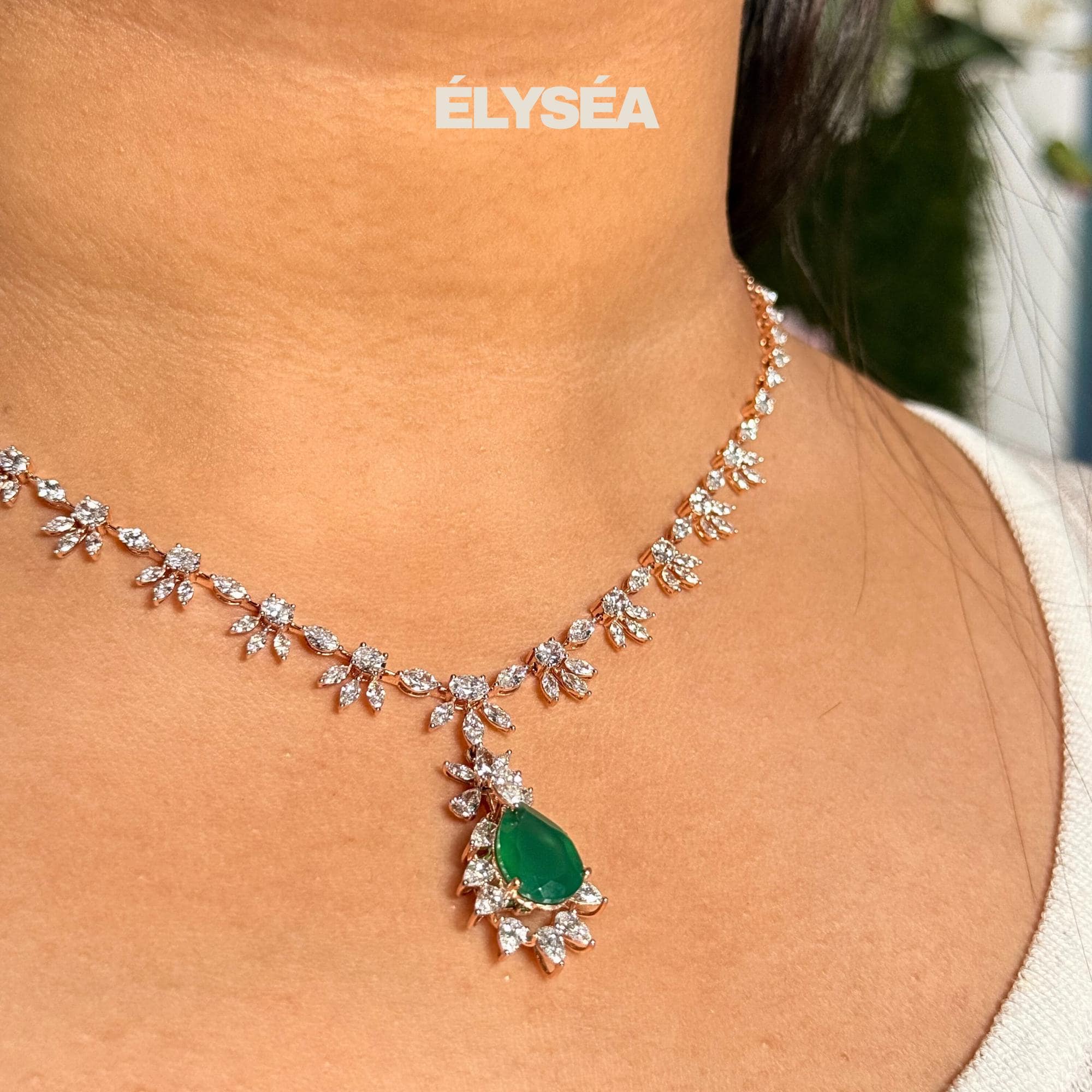 Handmade Tennis Necklace, Multi Shape Diamond Necklace, Bridal Jewelry, Wedding Necklace, Gift for Her, Bridal Necklace, Layering Necklace