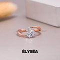 Toi et Moi Ring, Oval Lab grwon diamond ring, Promise Ring, Engagement Ring, Two Stone Ring, Wedding Ring, Anniversary Gift, Gift for Her