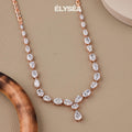 Tennis Necklace / Diamond Tennis Necklace  / 13.87 Carat Multi Shape Diamond Necklace /  Marquise Pear Oval Cut Lab Grown Diamond