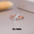 Marquise Cut Lab Grown Diamond Ring, 3 Marquise Diamond Bypass Engagement Ring, Wedding Ring, Anniversary Gift, Gift For Women, Gift For Her