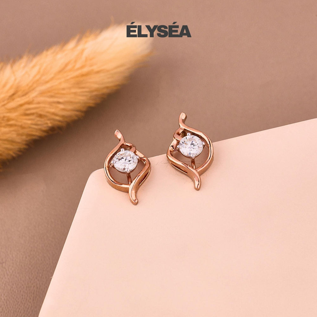 Diamond Solitaire Earrings / 14k Gold Dainty Diamond Earrings / Tiny Stud Earrings  / Round Lab Grown Diamond Studs / Minimalist Earrings