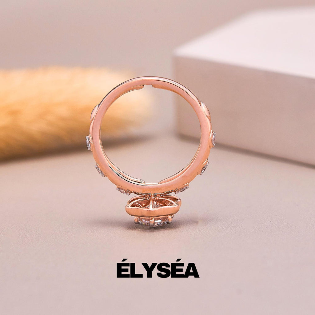Dainty Round Lab Grown Diamond Promise Ring, Diamond Set in Claw Prongs, Diamond Engagement Ring for Women, Ring in Yellow, White, Rose Gold