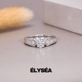 Round Cut Engagement Ring, 0.95 ctw 14k Gold Round Lab Grown Diamond Engagement Ring, Minimalist Dainty Wedding Ring, Diamond Ring