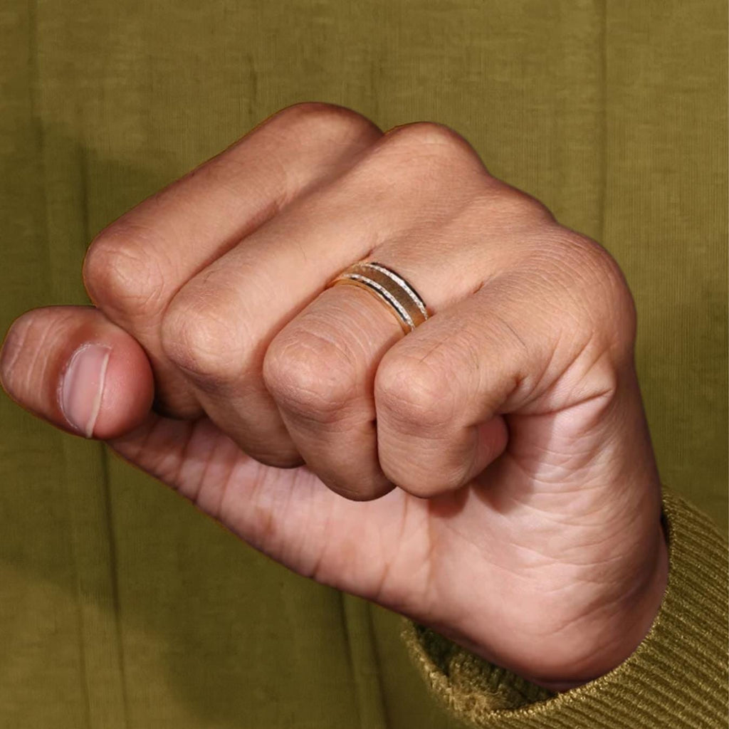 Men's Diamond Wedding Band, Matte Finish/Channel Setting Band, Birthday and Anniversary Gifts for Him
