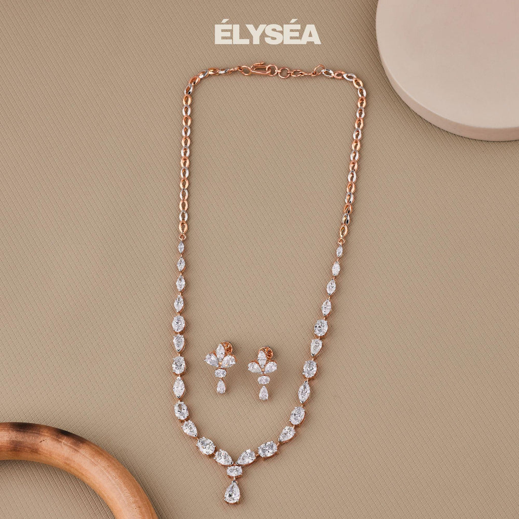 Tennis Necklace / Diamond Tennis Necklace  / 13.87 Carat Multi Shape Diamond Necklace /  Marquise Pear Oval Cut Lab Grown Diamond