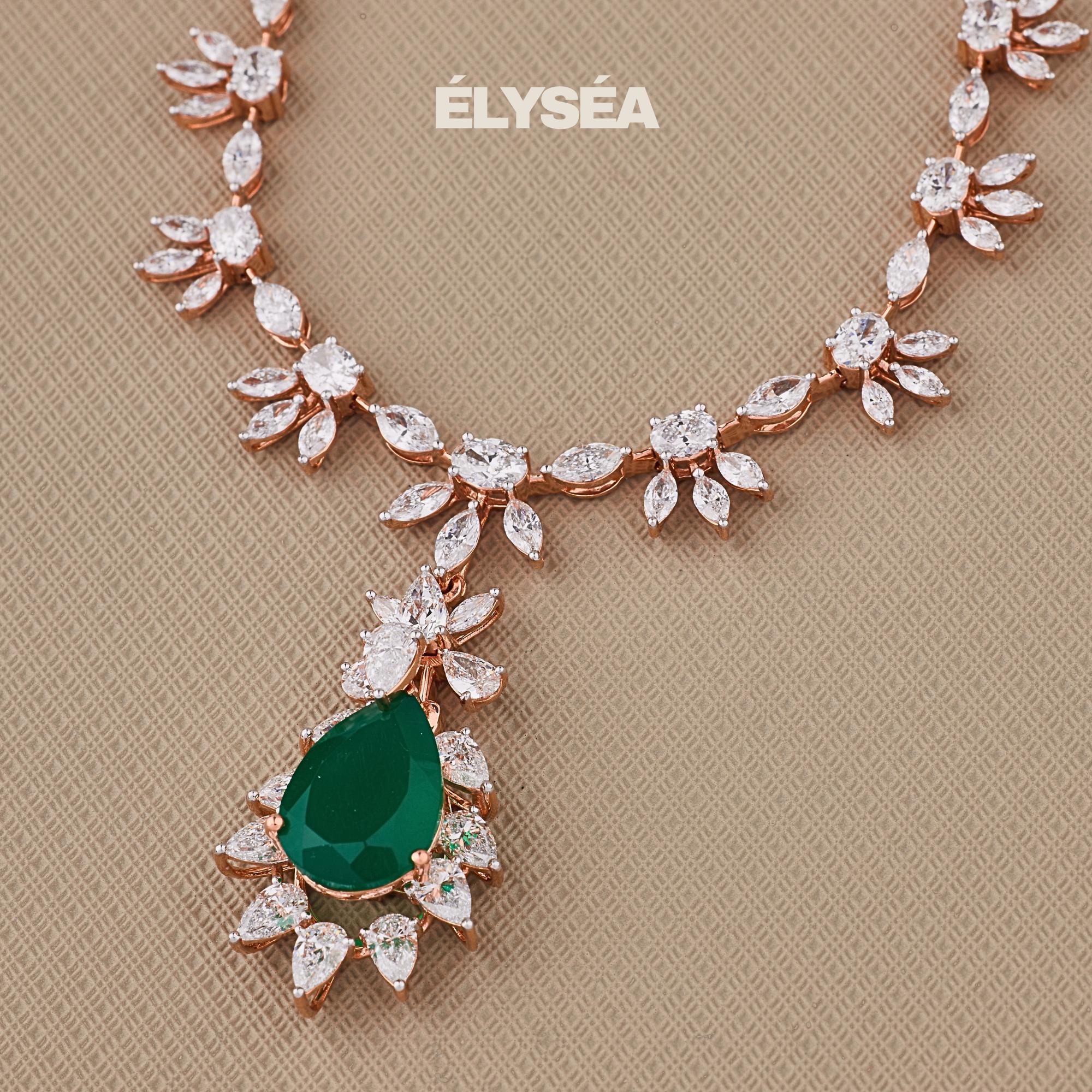 Handmade Tennis Necklace, Multi Shape Diamond Necklace, Bridal Jewelry, Wedding Necklace, Gift for Her, Bridal Necklace, Layering Necklace