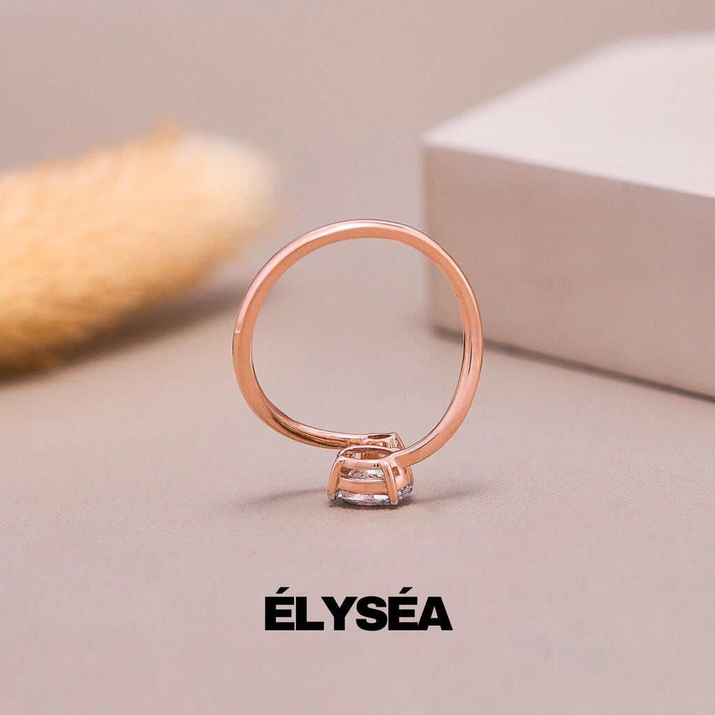 Toi et Moi Ring, Oval Lab grwon diamond ring, Promise Ring, Engagement Ring, Two Stone Ring, Wedding Ring, Anniversary Gift, Gift for Her