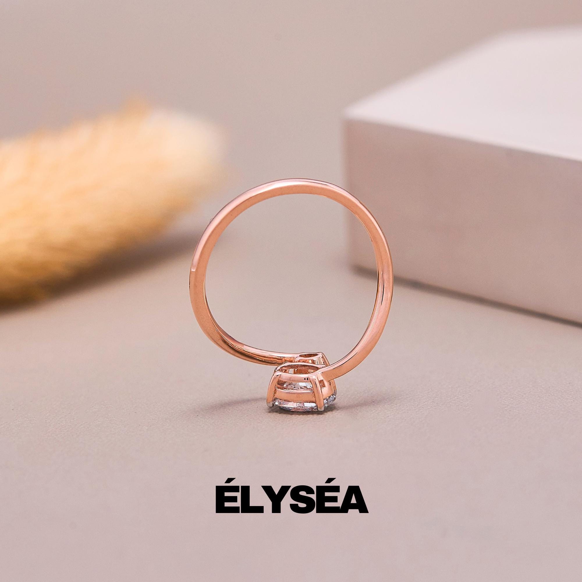 Toi et Moi Ring, Oval Lab grwon diamond ring, Promise Ring, Engagement Ring, Two Stone Ring, Wedding Ring, Anniversary Gift, Gift for Her