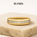14K Gold Round Cut Lab Grown Diamond Men's Wedding Band Ring