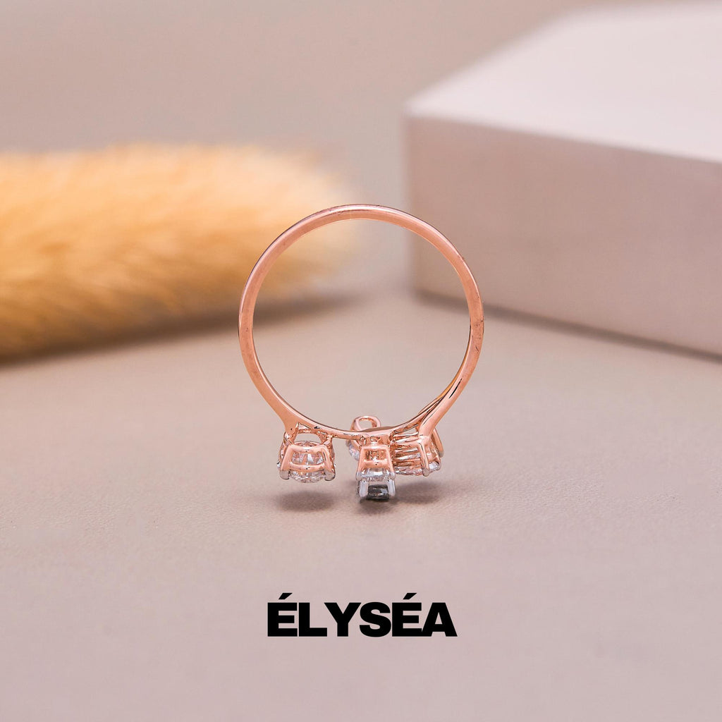 Lab Grown Alternating Wedding Ring, Solid Gold Ring, 14k Mixed Cut Diamond Anniversary Ring, Pear Shape Oval Cut Princess Diamond Ring