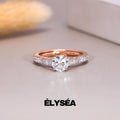 Engagement Ring Round Cut, 1.38 Ctw 14k Gold Lab Grown Round Diamond Engagement Ring, Minimalist Wedding Ring, Diamond Ring, Fine Jewelry