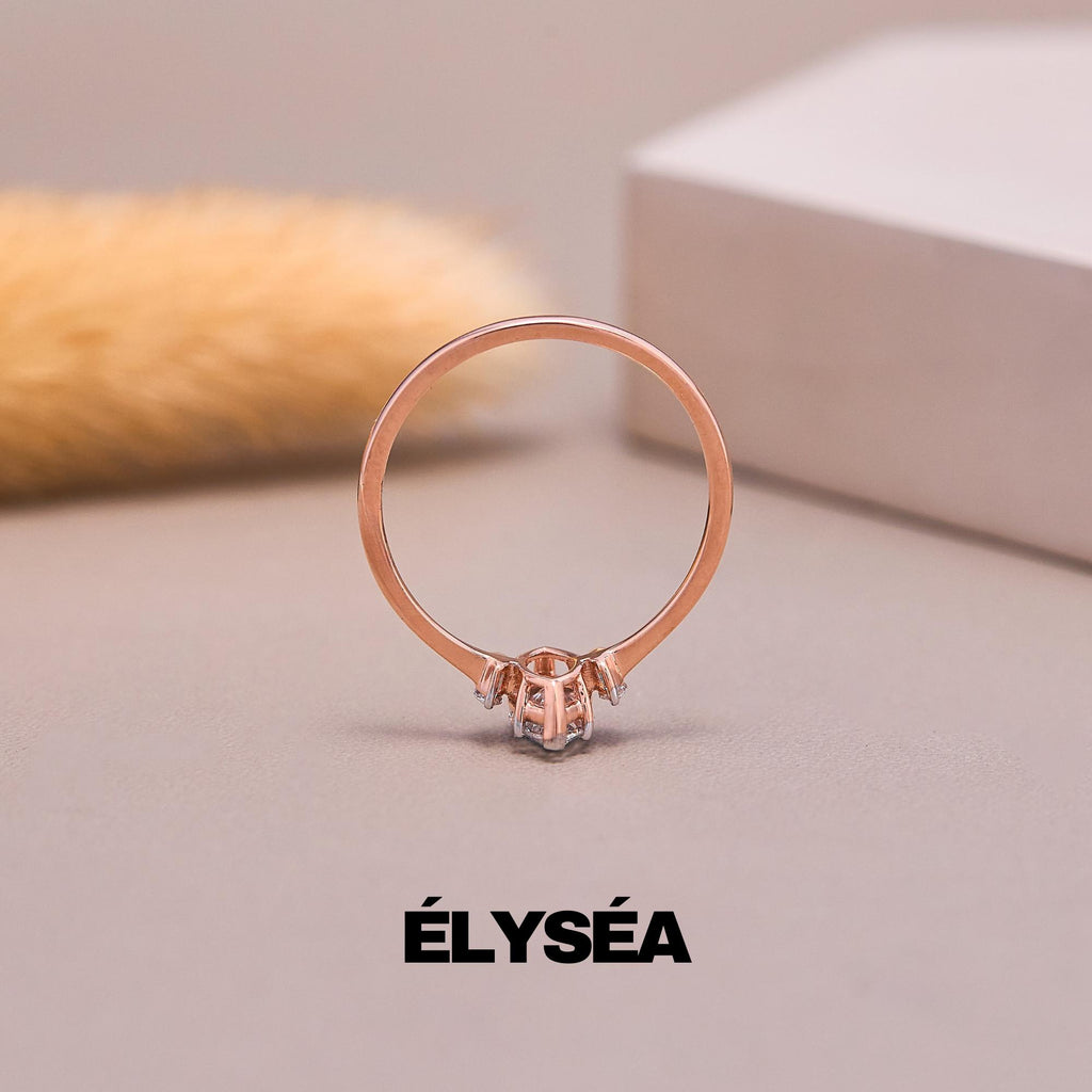 Unique Engagement Ring 0.75 ctw, 14k Gold Marquise Cut Ring with Lab Grown Diamond, Modern Solitaire Engagement Ring, Fine Jewelry for Women