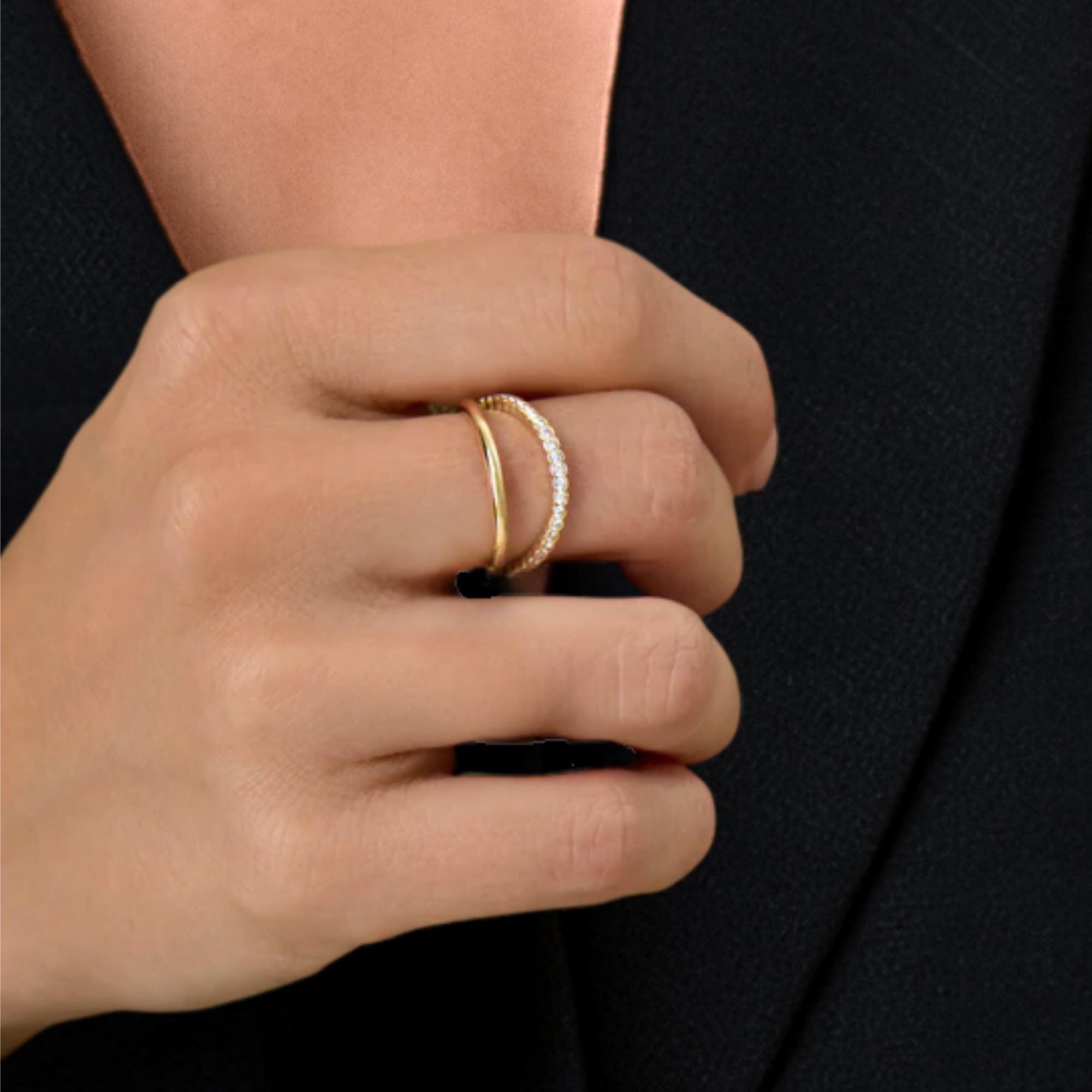 Lab Grown Round Diamond Wedding Band, 14K Gold Anniversary Ring