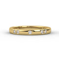 14K Solid Gold Diamond Wedding Ring for Women / Stacking Ring / Anniversary Gift