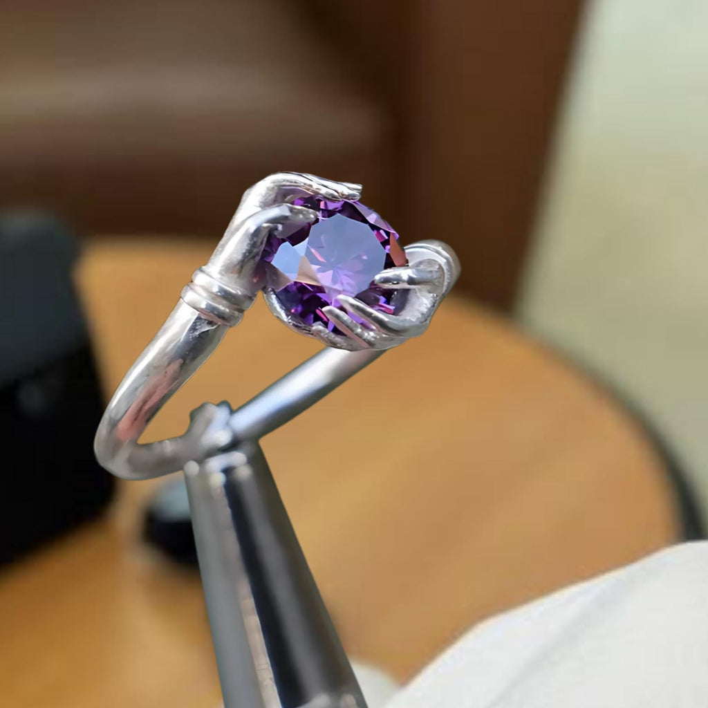 Birthstone Ring, Personalized Ring, Custom Ring, Gemstone Ring, Gift For Her, Birthstone Jewelry, Birthday Gift