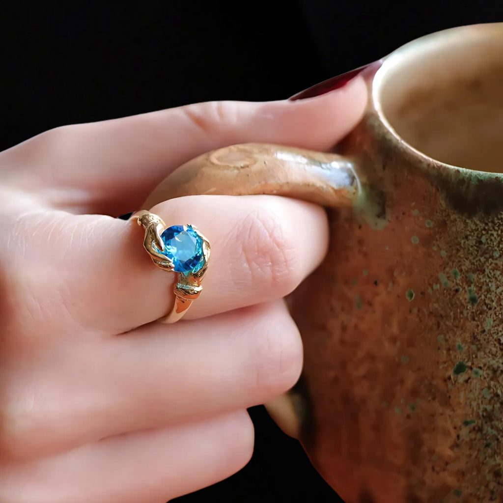 Birthstone Ring, Personalized Ring, Custom Ring, Gemstone Ring, Gift For Her, Birthstone Jewelry, Birthday Gift