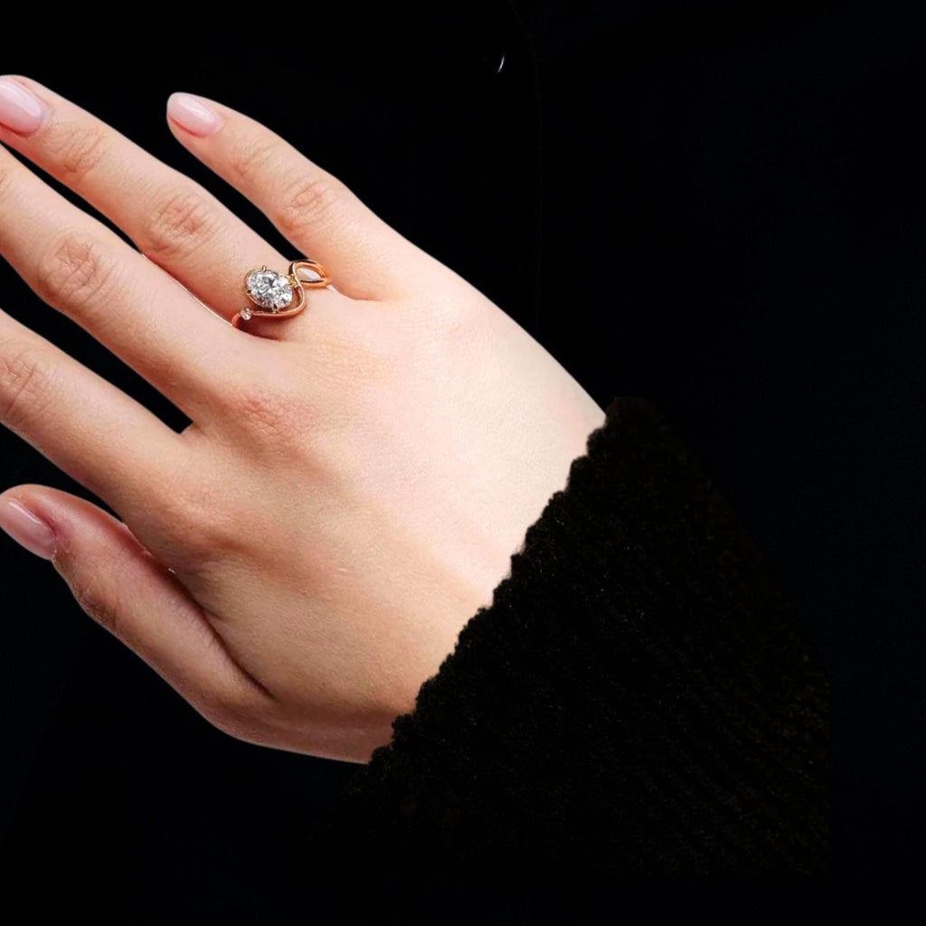 Oval Lab Grown Diamond Solitaire Wedding Engagement Ring