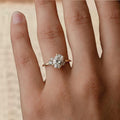 1.50 ctw 14k Gold Oval Shape Lab Grown Diamond Engagement Ring, Minimalist Wedding Ring