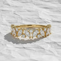 14K Gold Marquise Diamond Cluster Ring, Anniversary Gift
